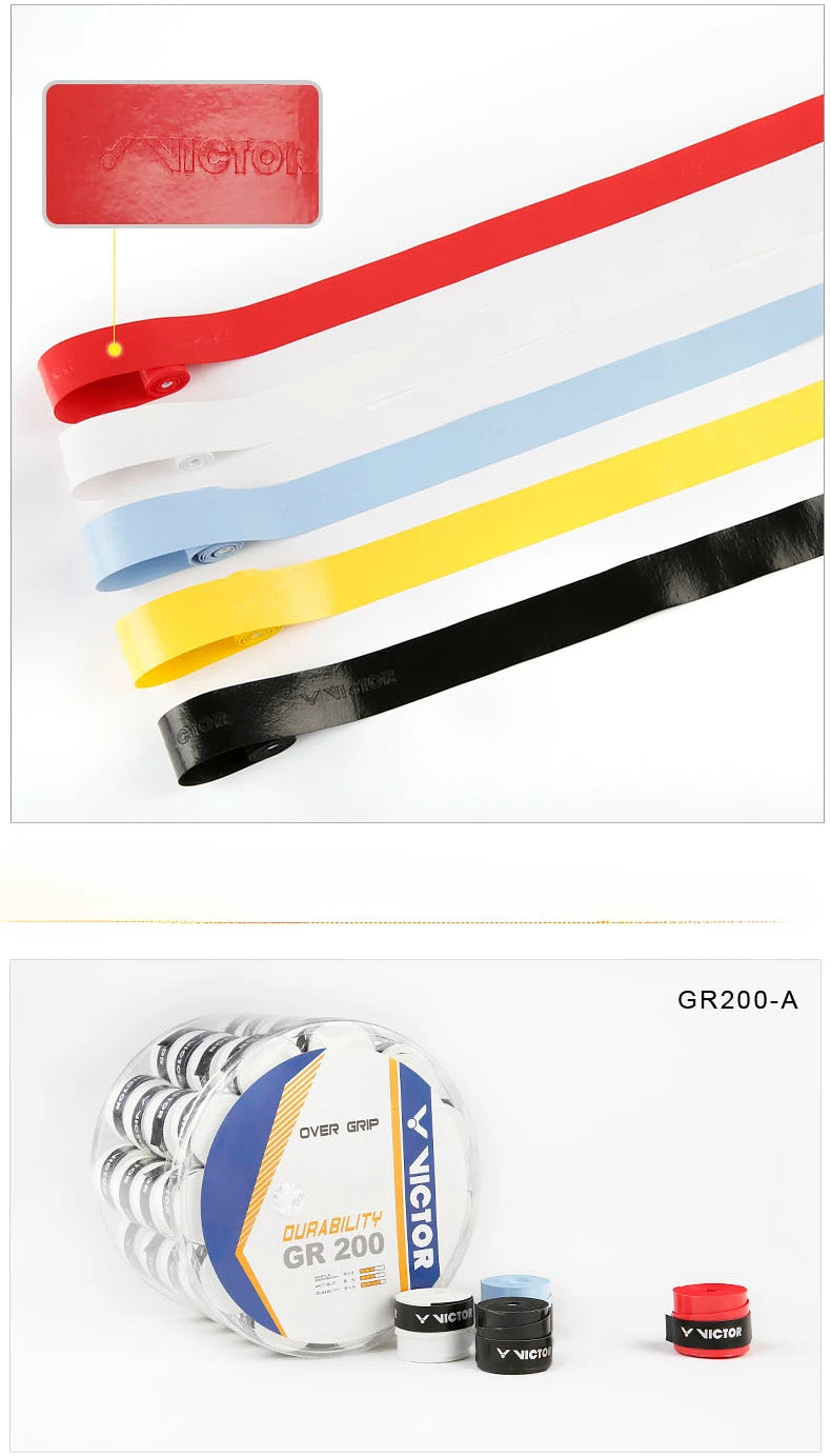 CowLost | sporting-goods-10pcs-victor-original-hand-glue-sweat-absorbent-non-slip-badminton-racket-strap-gr200 |5