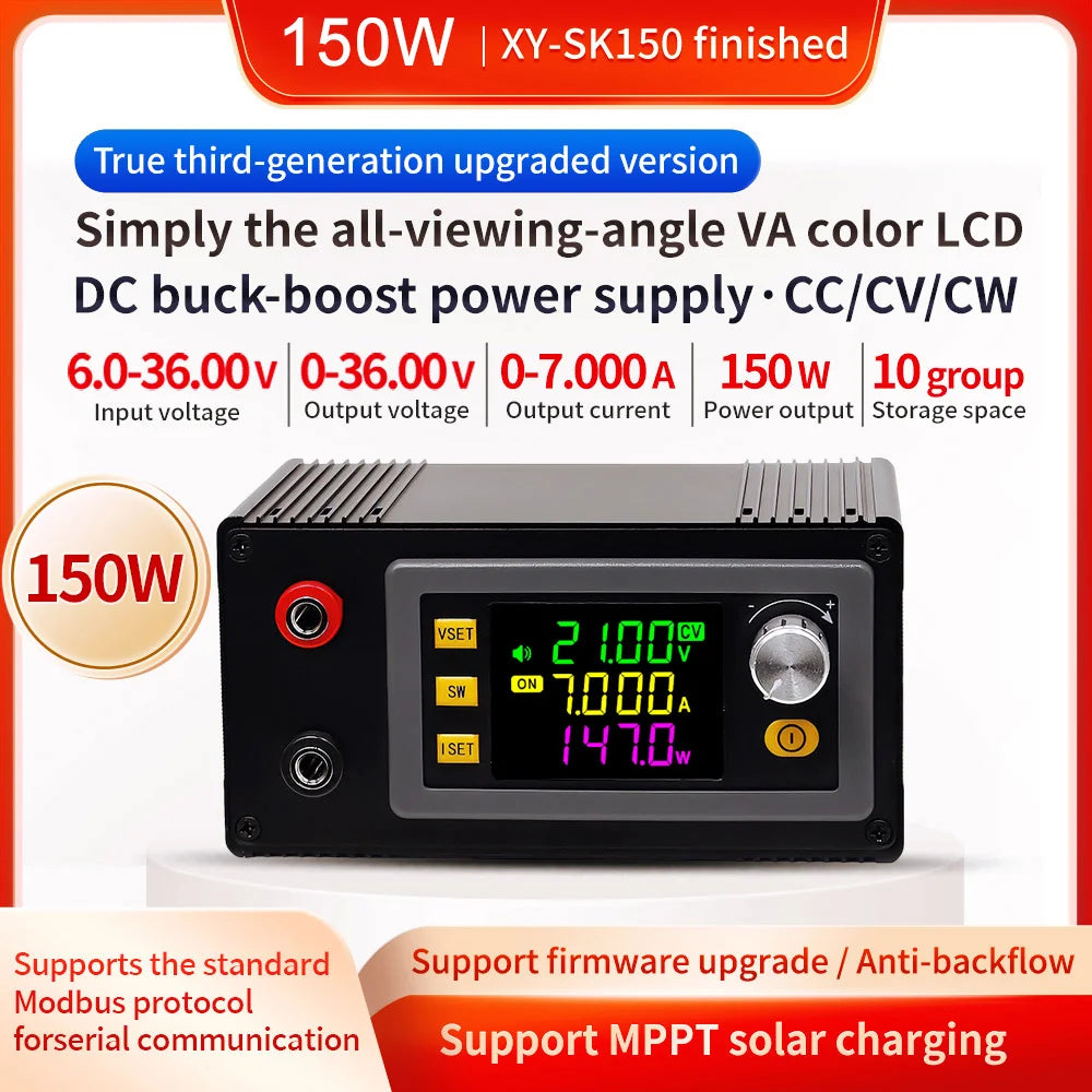 150W 120W/7A 6A CNC DC Buck Boost Converter 0-36V Adjustable Regulated Laboratory Power Supply Constant Voltage Constant Current