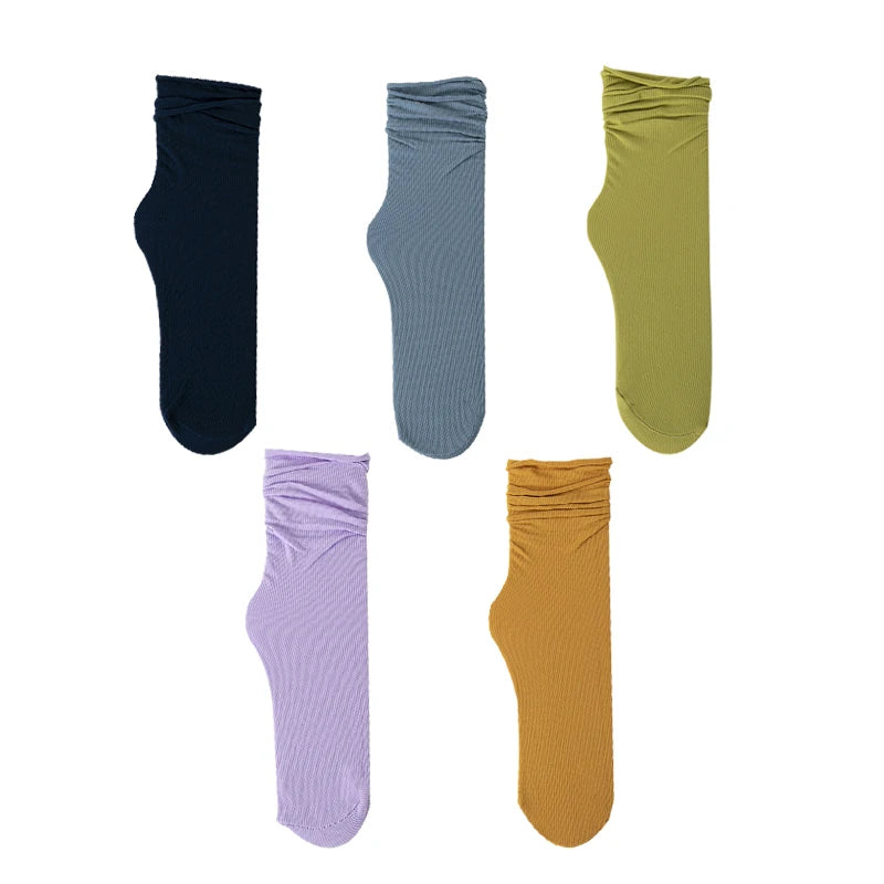 CowLost | 5-pairs-women-girls-summer-spring-thin-loose-socks-set |17