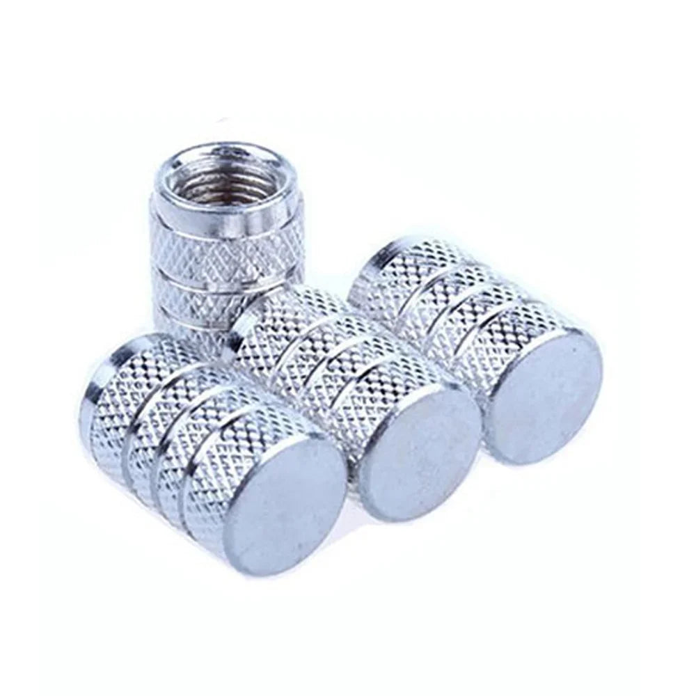 CowLost | product_id-4pcs-universal-aluminum-car-tire-valve-stem-caps-knurling-style |24
