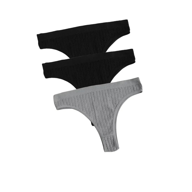 CowLost | product_id-3pcs-seamless-low-waist-women-s-stretch-briefs-solid-color-panties |18