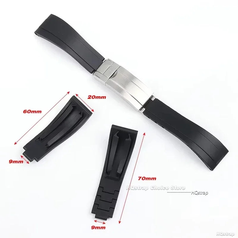 CowLost | bracelets-product_id-hqstrap-20mm-waterproof-silicone-rubber-watch-band-for-rolex-daytona-submarine-ghost |13
