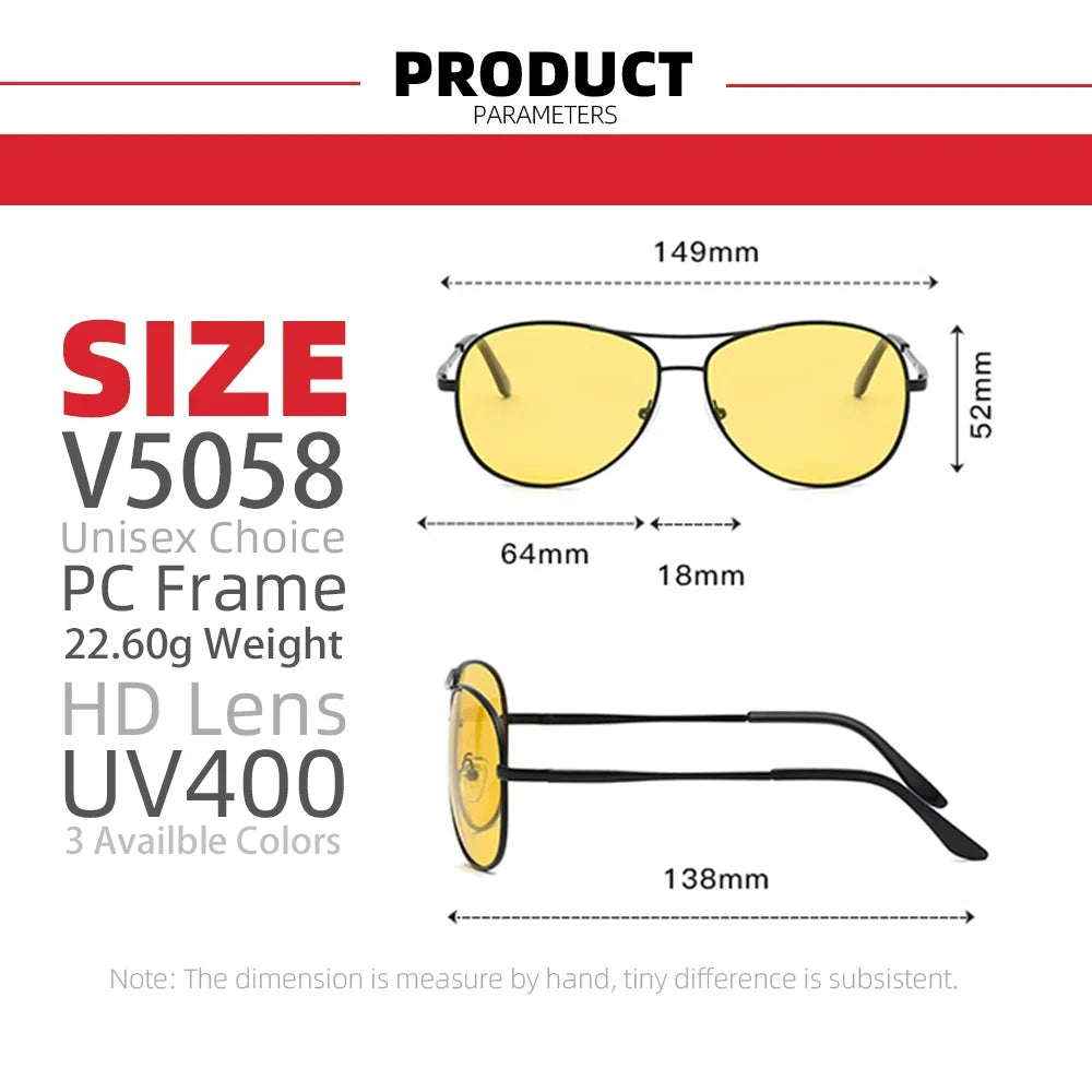 CowLost | uncategorized-vivibee-metal-aviation-night-vision-driving-glasses-with-yellow-polarized-uv400-lens |5