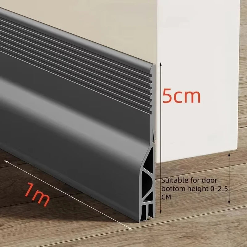 CowLost | 1-2m-door-draft-stopper-sweep-under-door-gap-filler-seal-strip |6