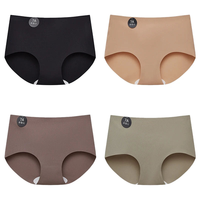 CowLost | product_id-fallsweet-4-pack-seamless-mulberry-silk-womens-briefs-m-2xl-lightweight-underwear |14