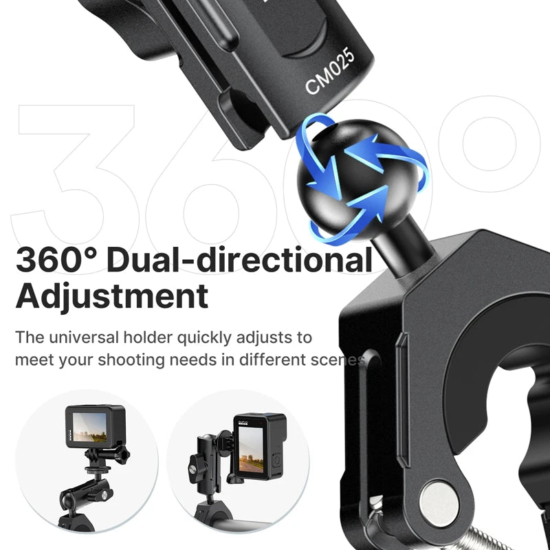 CowLost | ulanzi-cm025-action-camera-mount-for-go-pro-11-10-9-8-7-6-insta360-bicycle-motorcycle-handlebar-mount |5