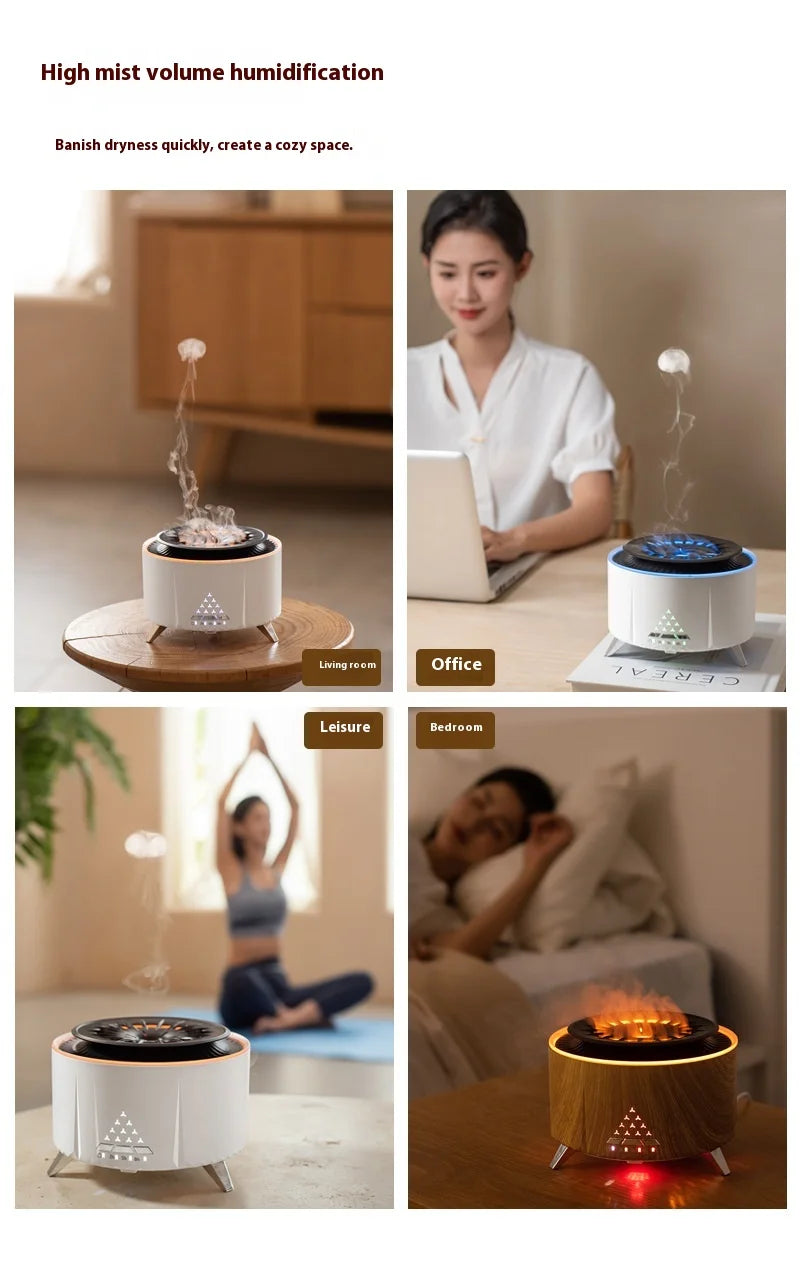 CowLost | product_id-white-noise-volcanic-lava-aromatherapy-humidifier-with-jellyfish-smoke-ring-for-relaxation |15