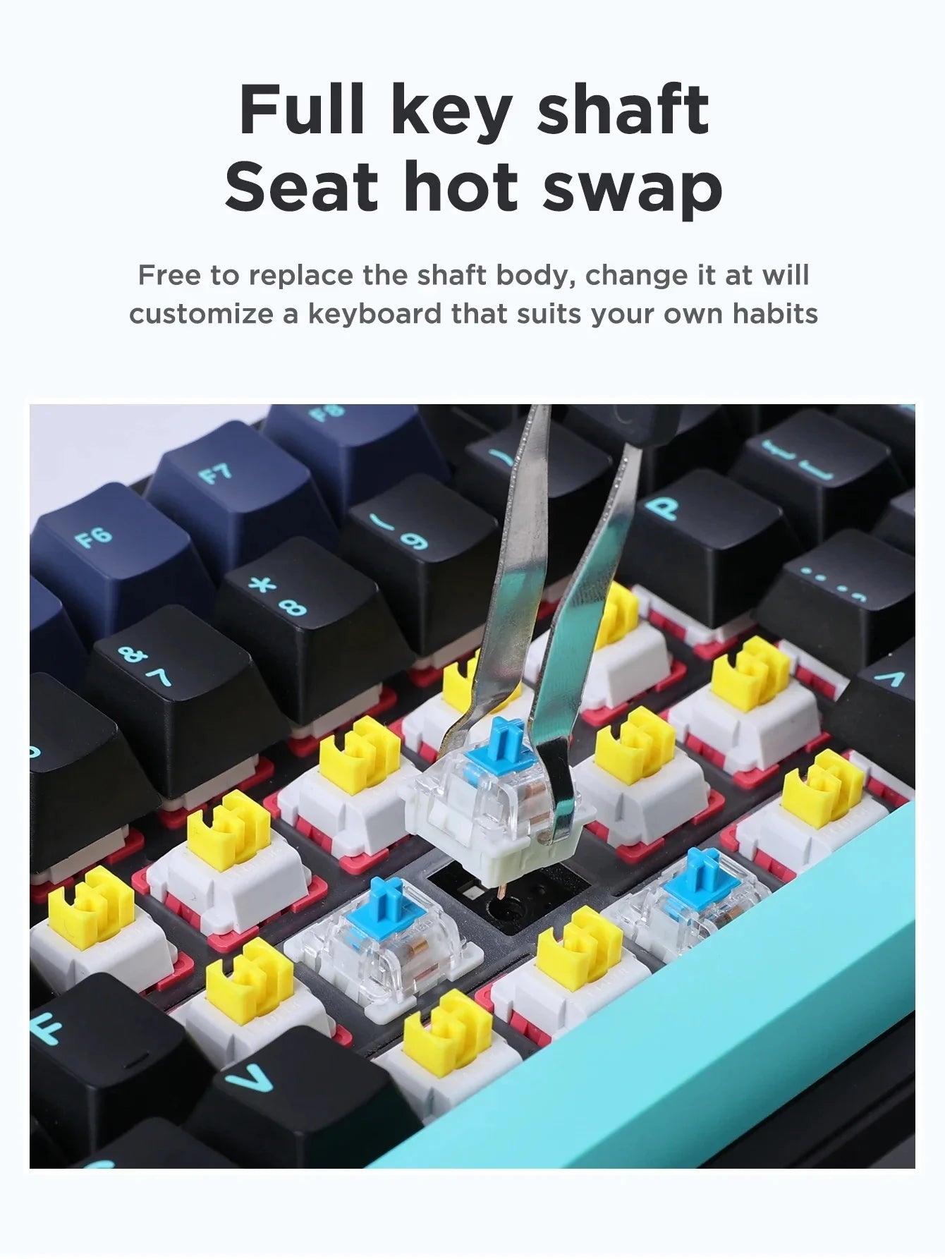 CowLost | aula-f87-pro-mechanical-keyboard-wired-2-4g-wireless-bluetooth-tri-mode-87key-8000mah |12