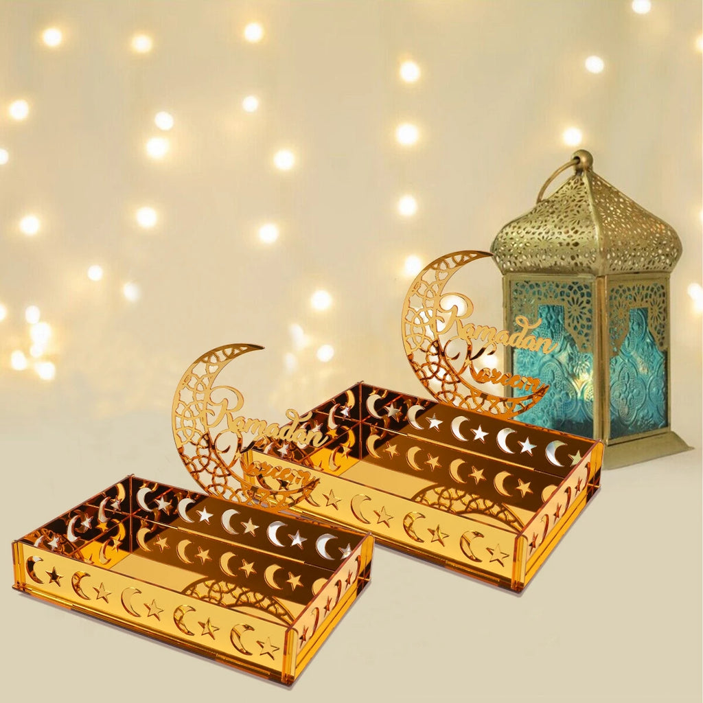 CowLost | eid-mubarak-tray-ramadan-table-centerpieces-plate-acrylic |5