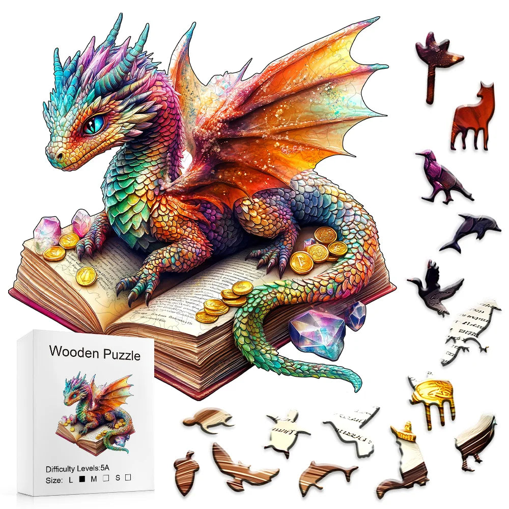 CowLost | product_id-dragon-wooden-jigsaw-puzzle-irregular-animal-shape-brain-game-stress-relief-gift-for-adults |1