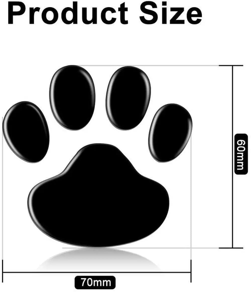 CowLost | vehicle-parts-accessories-2pcs-3d-car-stickers-paw-footprint-animal-claw-design |12