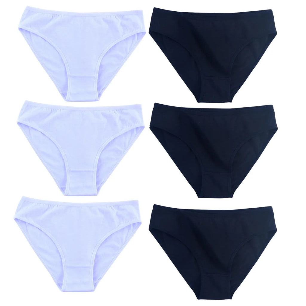 CowLost | product_id-6pcs-women-seamless-cotton-briefs-m-xl-solid-color-comfortable-panties |11