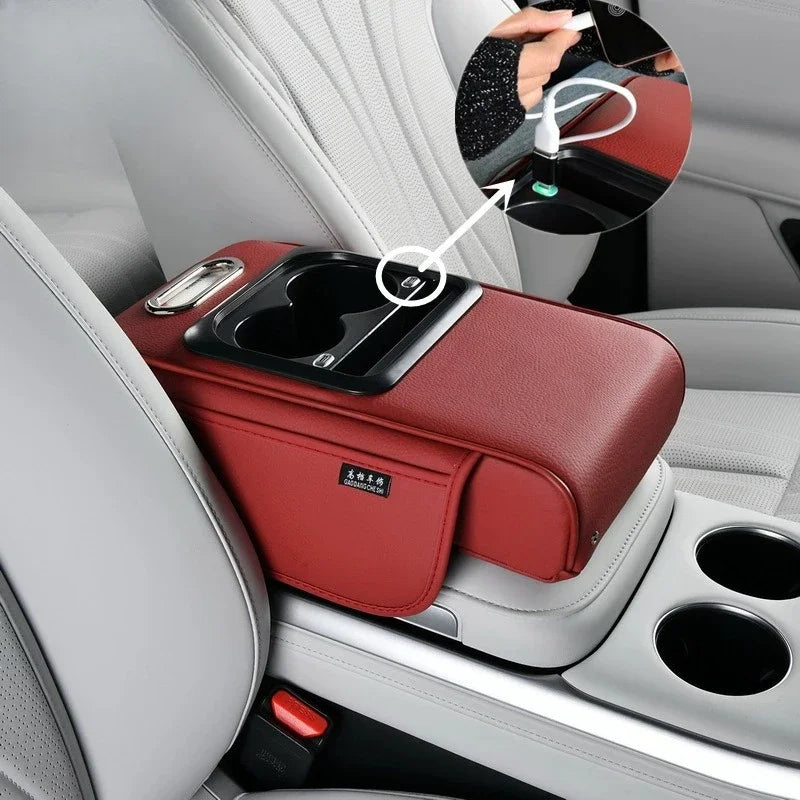 CowLost | multi-function-car-armrest-box-with-usb-port |6