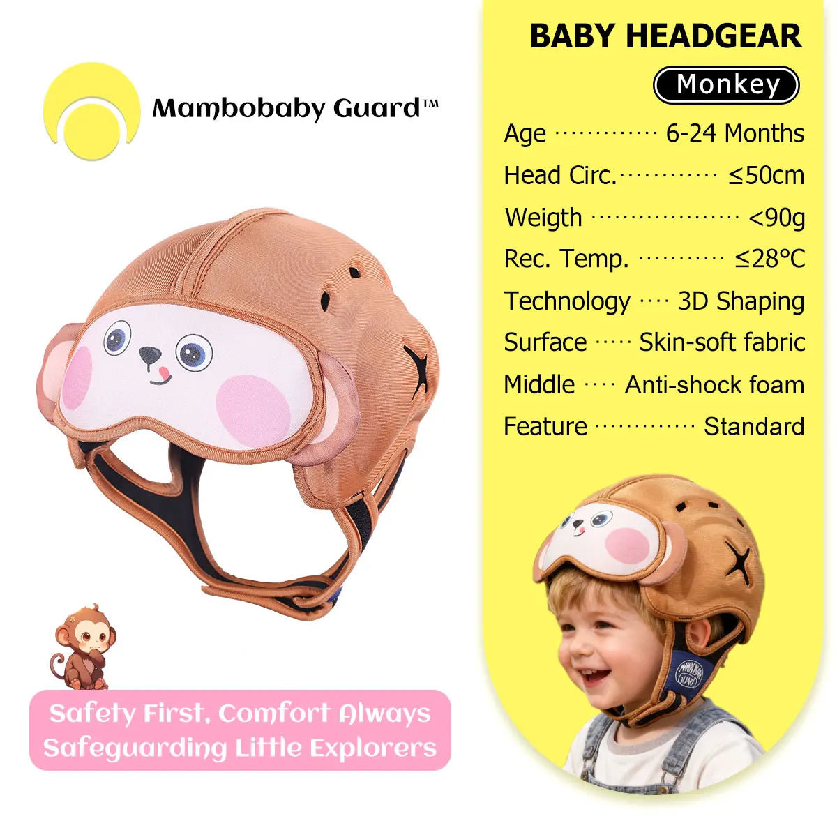 CowLost | mambobaby-guard-hat-bear-safe-anti-shock-baby-helmet |34