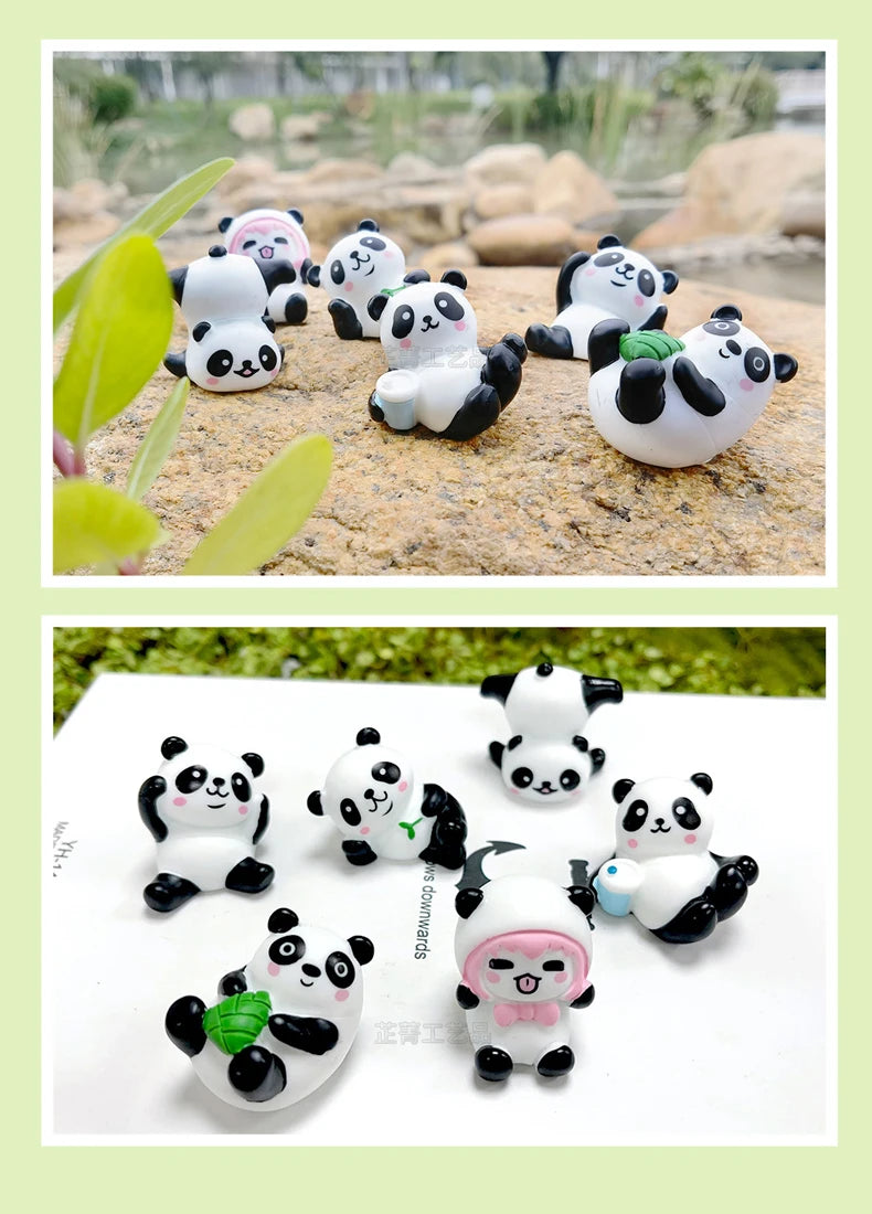 CowLost | product_id-6-8pcs-mini-giant-panda-car-dashboard-ornaments-navigator-screen-decoration-toy-gift-set |14