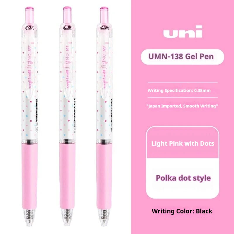 CowLost | product_id-uni-ball-signo-umn-138s-limited-polka-dot-gel-pen-0-38mm-retractable-fine-point-assorted-colors |47