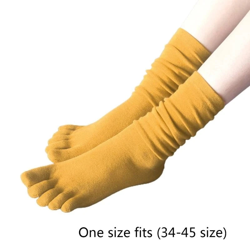 CowLost | product_id-women-s-autumn-breathable-cotton-five-finger-long-tube-toe-socks |6