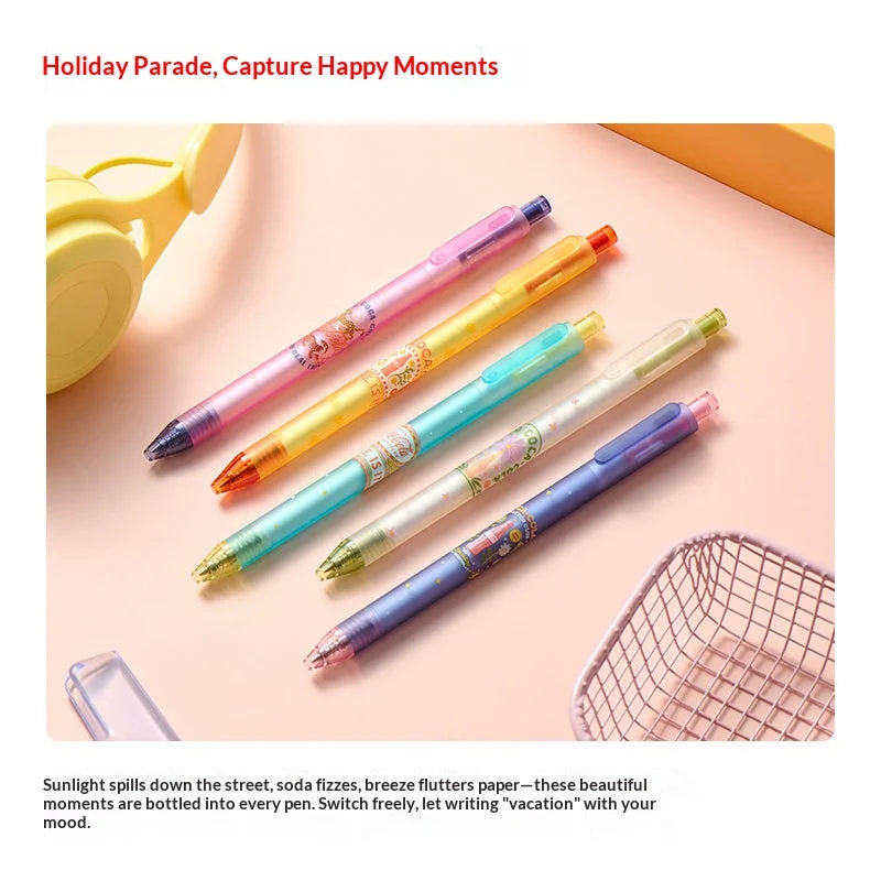 CowLost | product_id-5pcs-kaco-coca-cola-co-branded-gel-pens-0-5mm-quick-dry-ink-ergonomic-grip |3