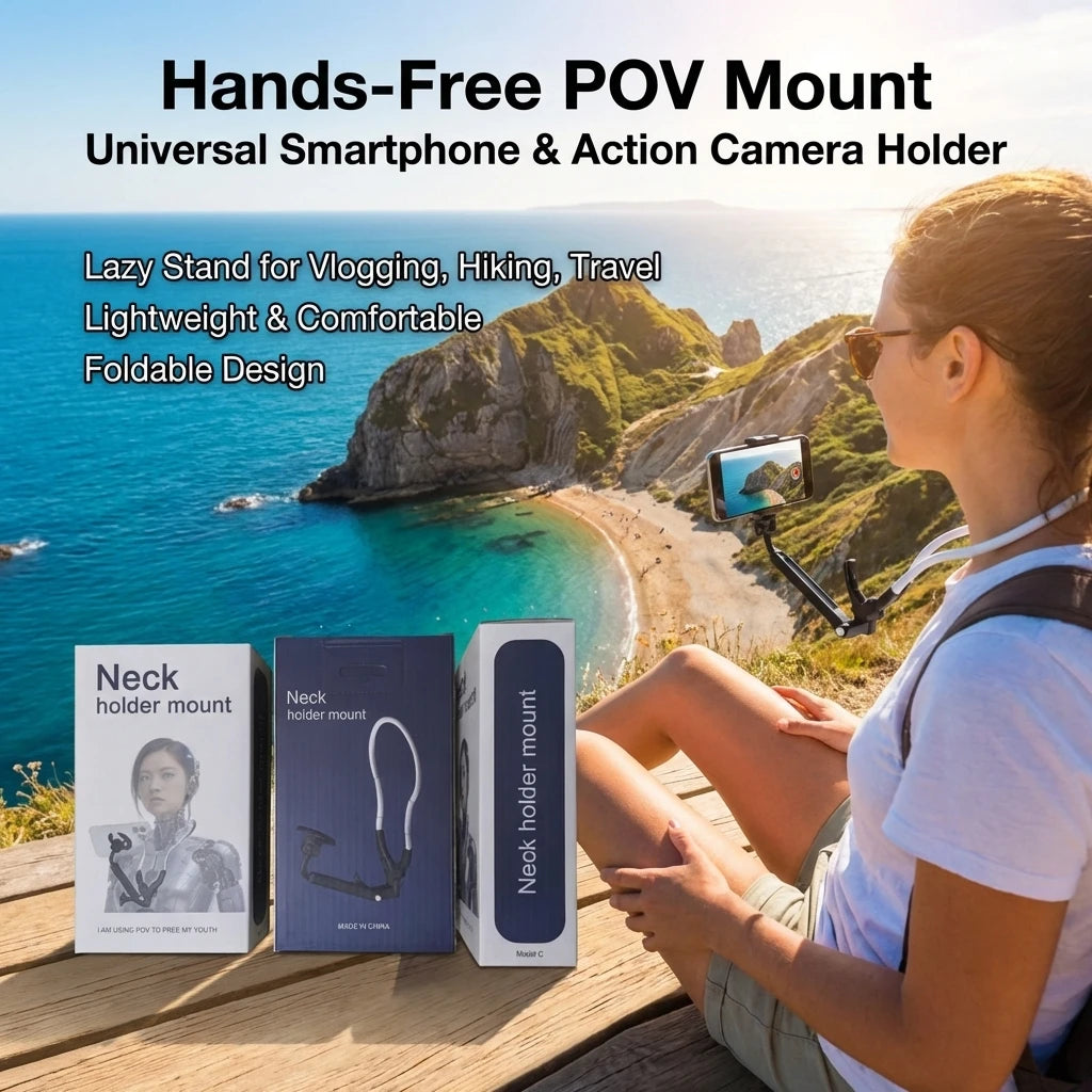 CowLost | magnetic-hanging-neck-stand-for-iphone-wearable-mobile-phone-holder-with-tripod-function-video-selfie-stick-suporte-for-magsafe |3