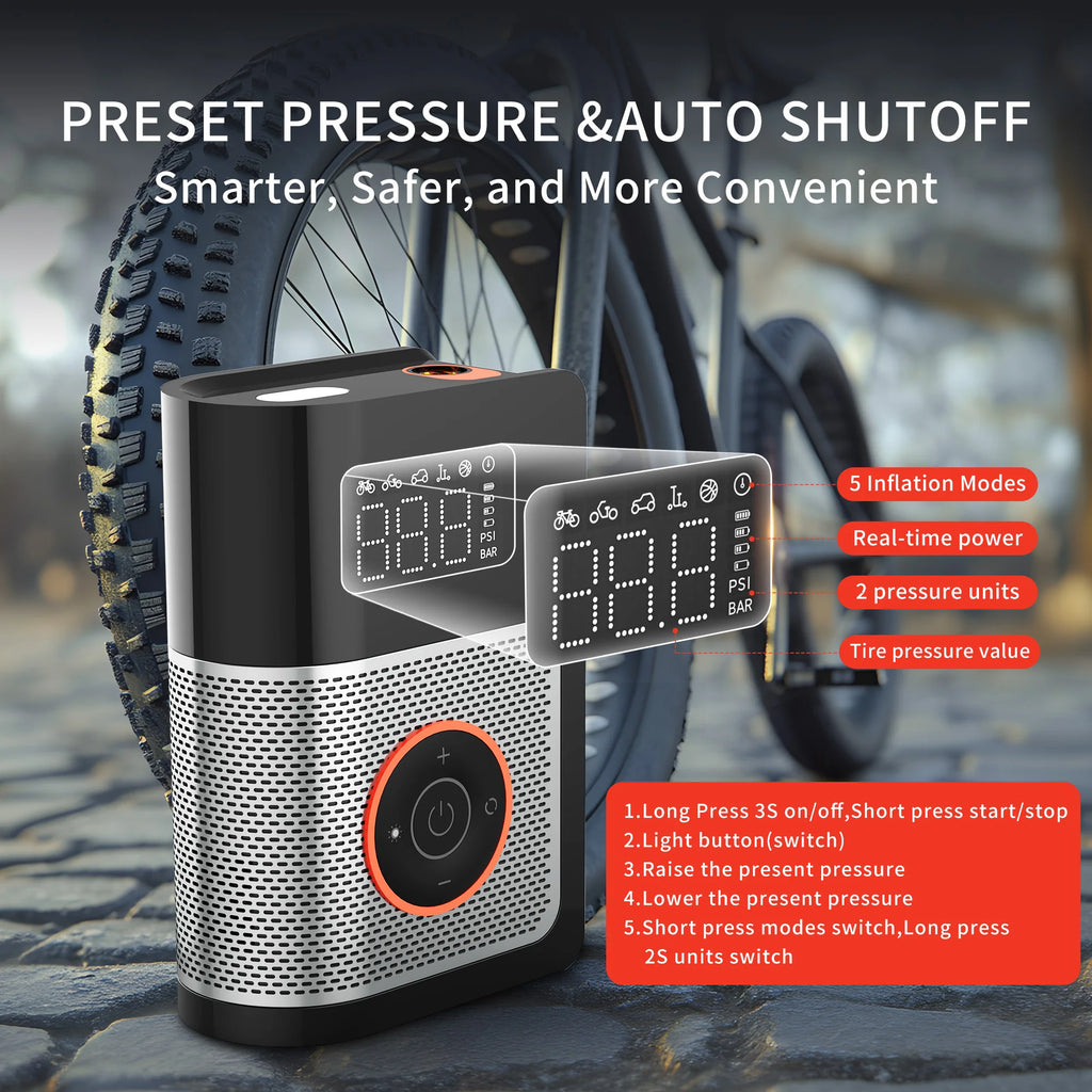 CowLost | motorcycle-tires-product_id-portable-wireless-electric-tire-inflator-with-digital-display-for-car-motorcycle-bicycle |2