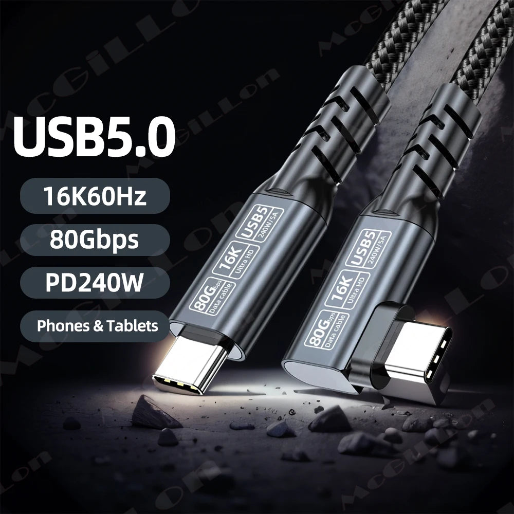 CowLost | product_id-usb-5-0-type-c-to-c-90-elbow-cable-80gbps-240w-pd-5a-fast-charging-thunderbolt-5-4-3-compatible |1