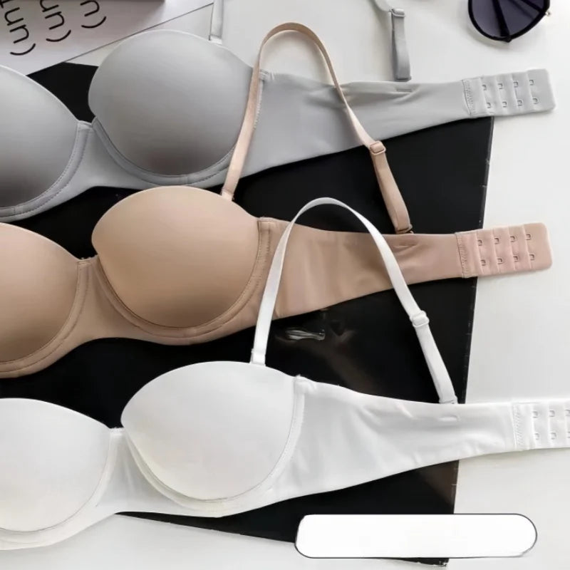 CowLost | product_id-seamless-wireless-push-up-padded-1-2-cup-bra-for-women-comfortable-invisible-brassiere |10