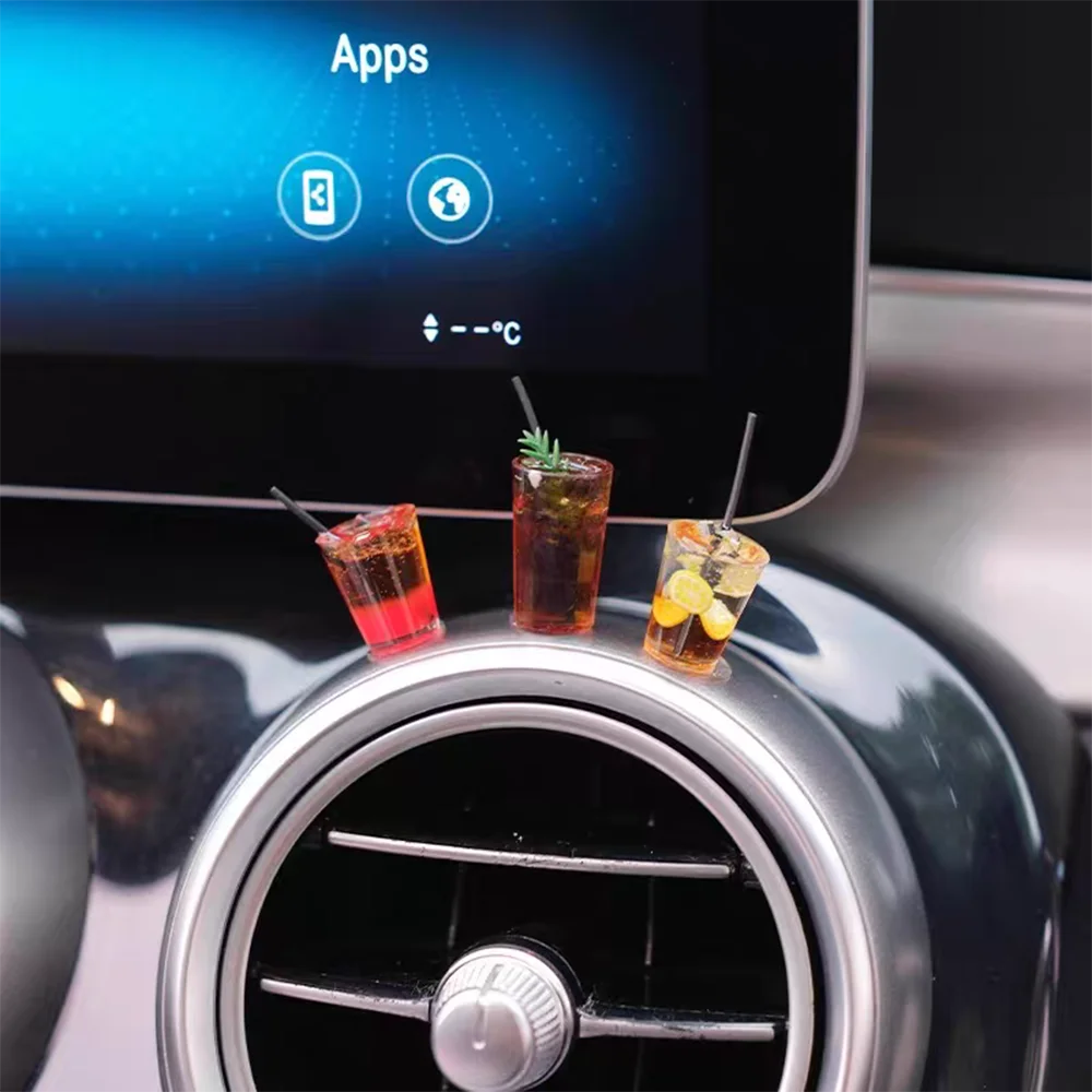 CowLost | product_id-funny-mini-drink-cup-car-ornament-iced-americano-tea-console-decoration-gift |12