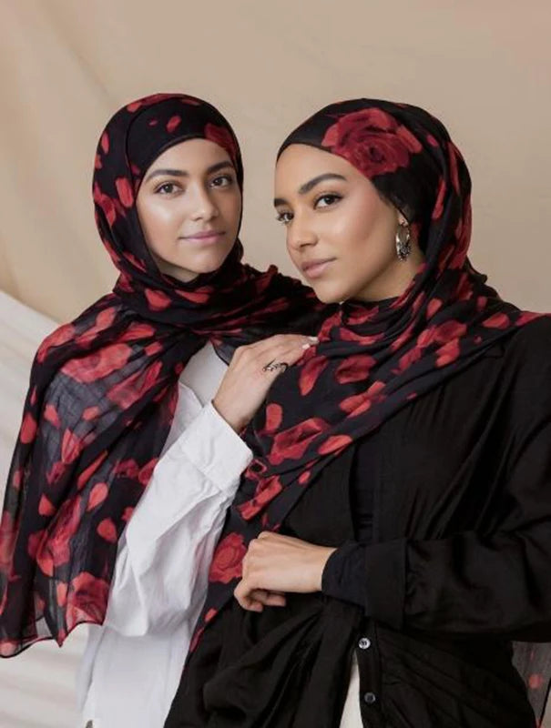 CowLost | bohemian-print-women-watercolor-soft-muslim-hijab |32