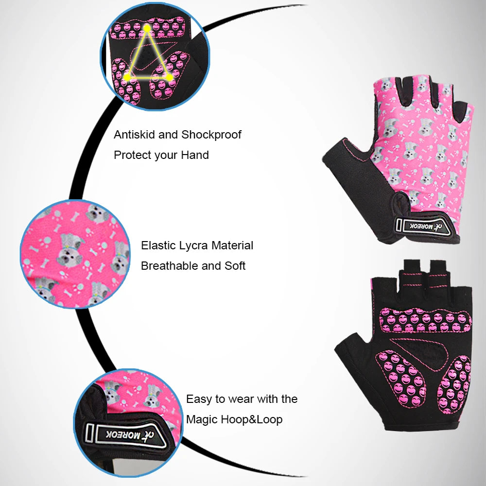 CowLost | moreok-kids-gloves-3mm-pads-monkey-bar-gloves-half-finger |5