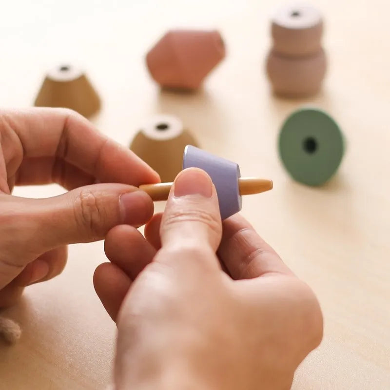 CowLost | baby-transport-accessories-baby-animal-montessori-threading-wooden-educational-toys-blocks |5
