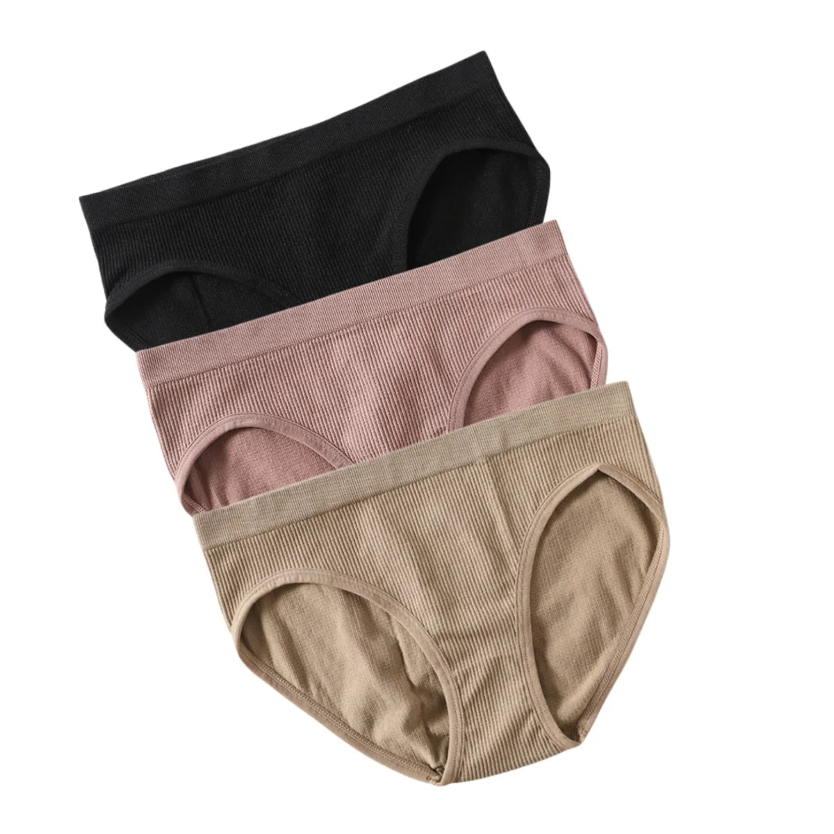 CowLost | product_id-3pcs-womens-seamless-low-rise-full-coverage-briefs |9