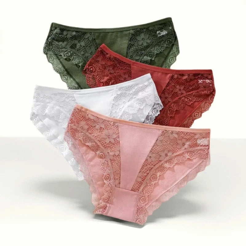 CowLost | product_id-women-s-low-rise-cotton-lace-patchwork-briefs-m-xl-sexy-panties |1