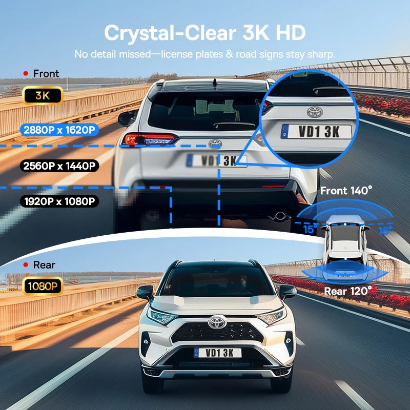 CowLost | baseus-3k-dash-cam-vd1-front-and-rear-cam-hd |3
