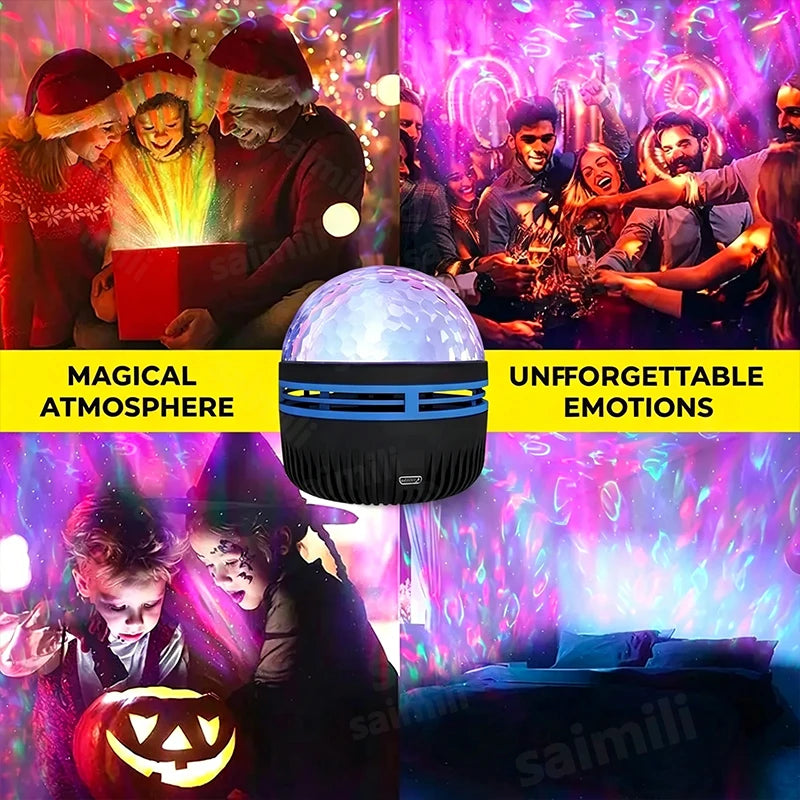 CowLost | usb-galaxy-projector-aurora-5v-night-light-360-rotating-gb-colorful-night-lights-with-remote-control-for-home-theater-room-deco |2