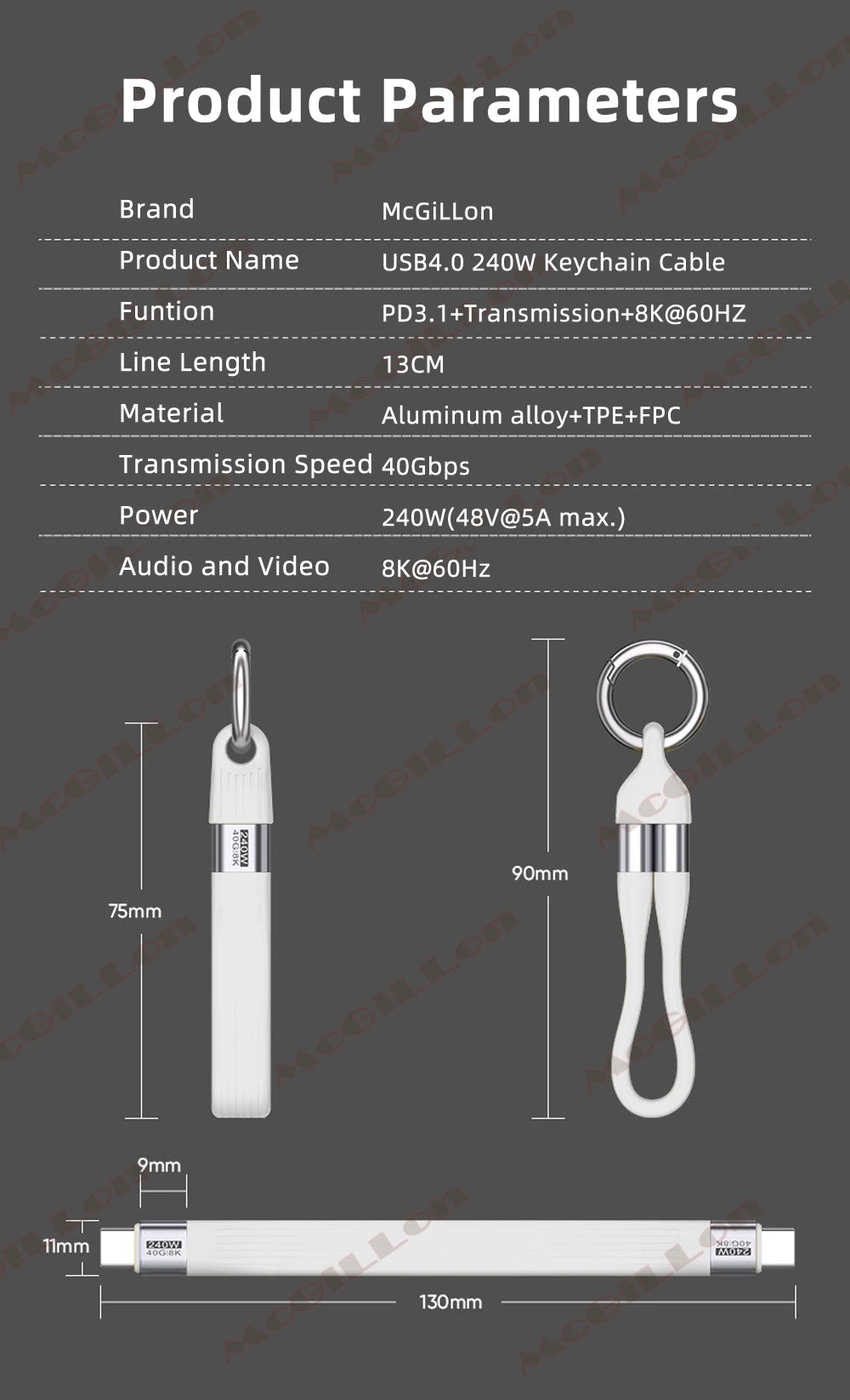 CowLost | product_id-pd-240w-usb4-type-c-40gbps-keychain-cable-pd3-1-5a-8k-60hz-usb-c-to-usb-c-for-laptop-macbook-iphone-tv |18