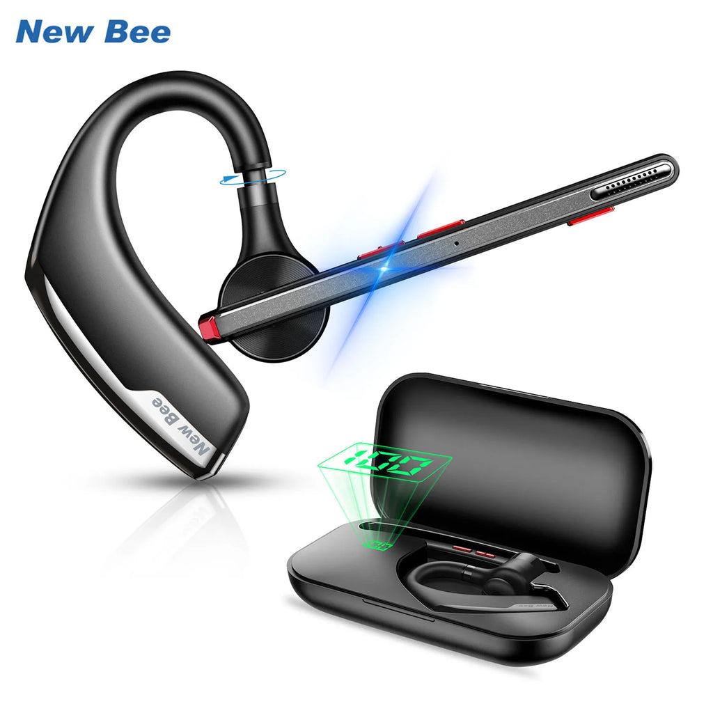 CowLost | mobile-phone-cases-new-bee-m51-bluetooth-v5-2-wireless-earphones-with-dual-mic-and-ear-hook |1