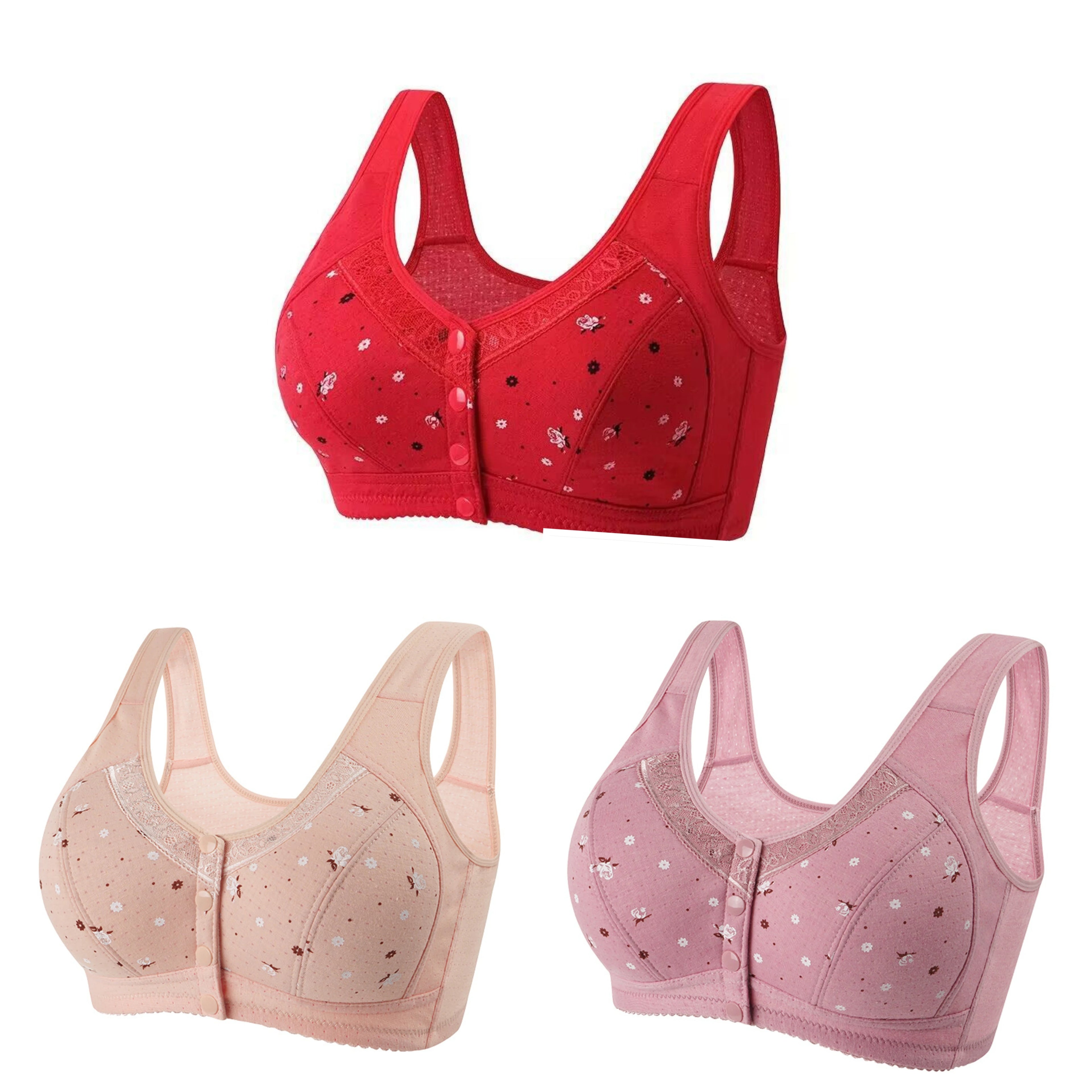 CowLost | product_id-fallsweet-3-piece-wireless-front-closure-seamless-lace-bra-set-plus-size |19