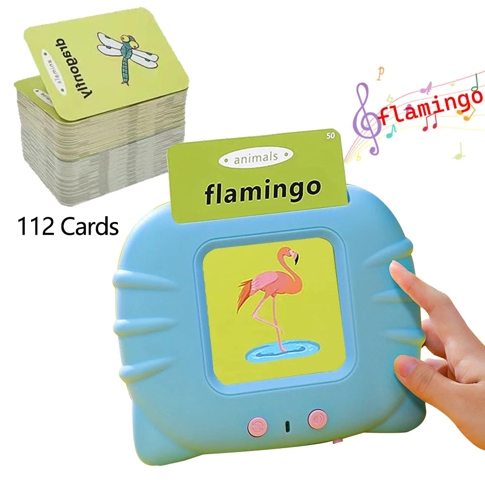 Talking Flashcards Early Education Electronic Montessori Toy for Kids Toddlers Preschool Gift