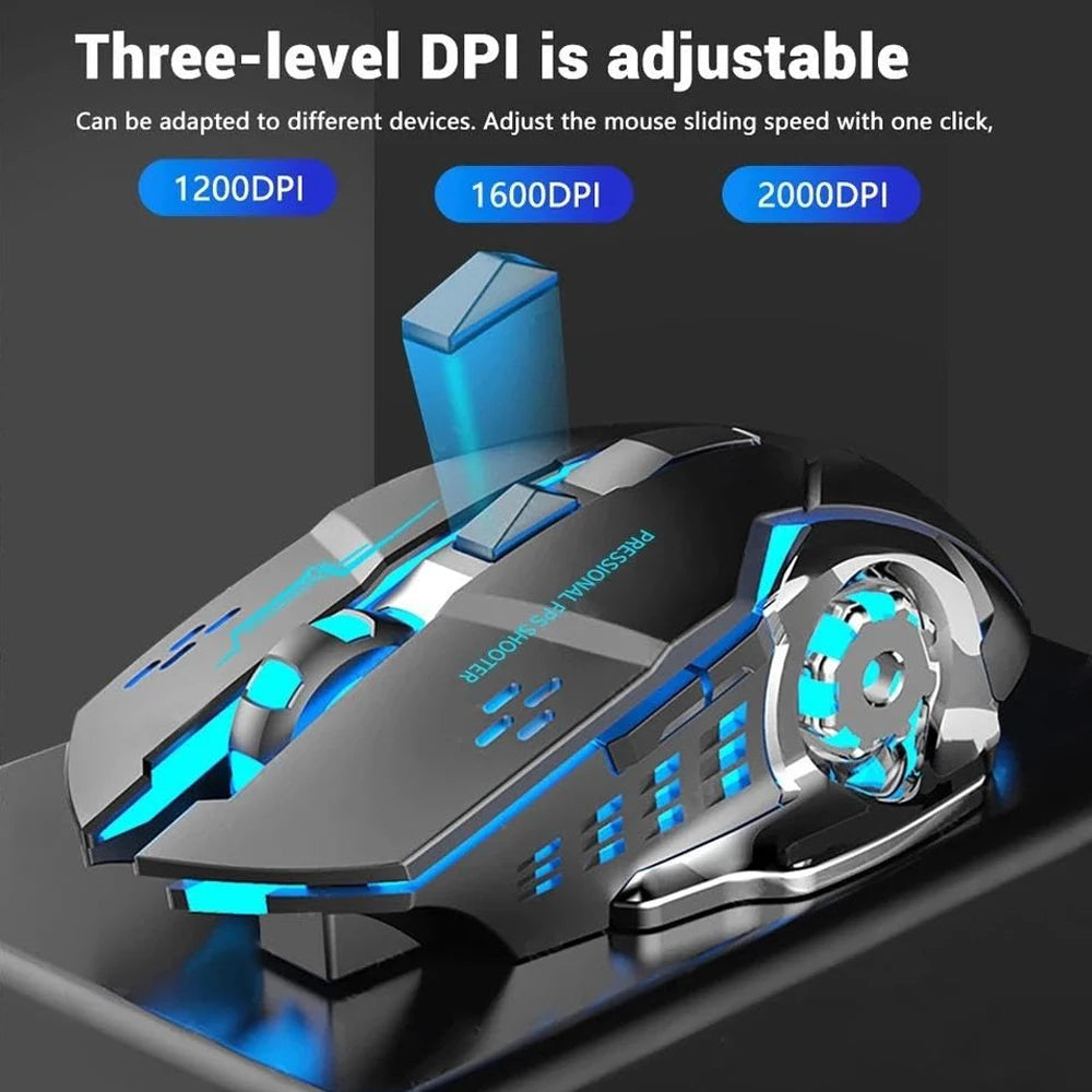 CowLost | bluetooth-wireless-mouse-2-4g-usb-mechanical-backlight-silent-mouse |4