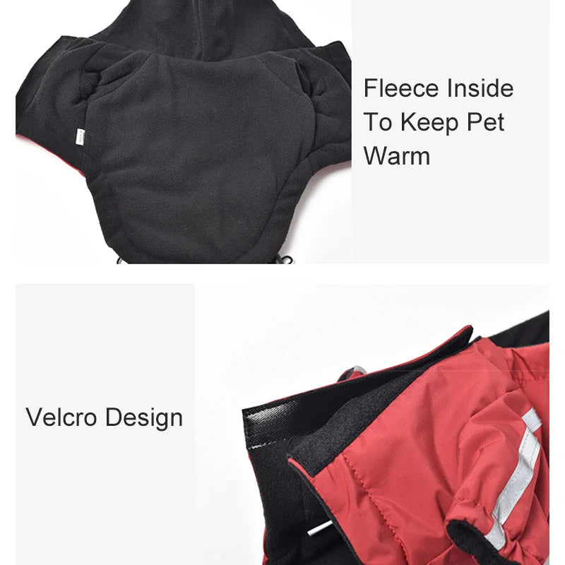 CowLost | activewear-pants-waterproof-warm-autumn-winter-pet-coat-with-hood-and-reflective-print |16