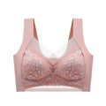 CowLost | fallsweet-seamless-ice-silk-push-up-bra-for-women-wireless-lace-bralette-plus-size-brassiere-summer-comfort-underwear-lingerie |5