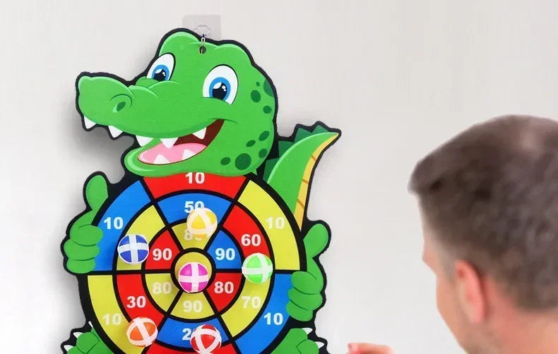 Kids Educational Sticky Ball Dart Board Montessori Indoor Sports Toy Gift