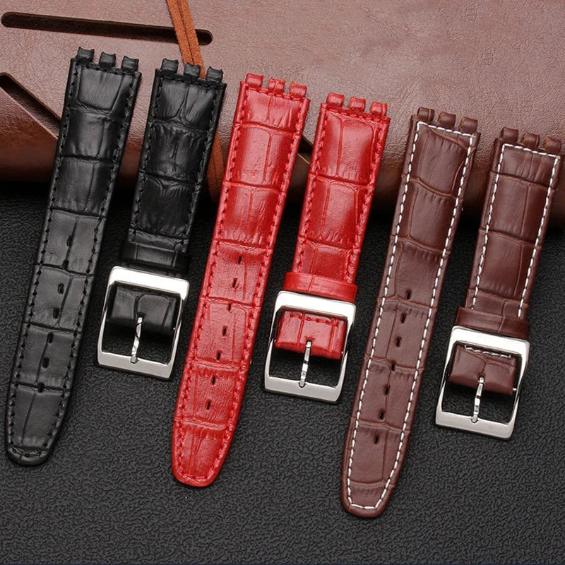 CowLost | product_id-hqstrap-genuine-leather-sweatproof-watch-strap-17mm-19mm-for-swatch-unisex |2