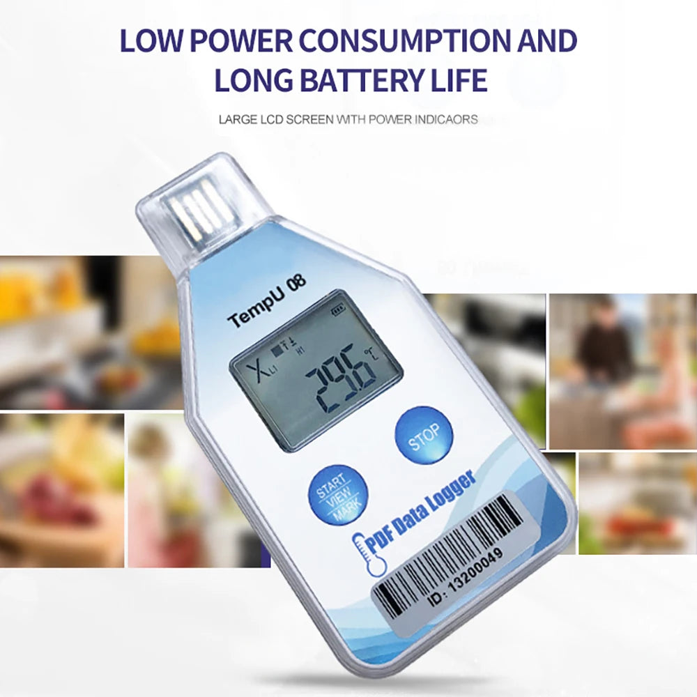 TempU08B USB Temperature & Humidity Data Logger 32000 Sets for Warehouse Storage