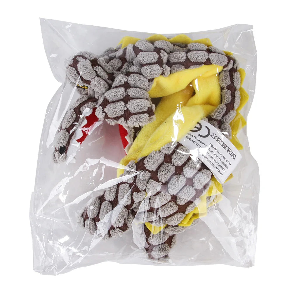 CowLost | dog-kennel-run-accessories-plush-no-stuffing-dog-squeak-toy-crinkle-crocodile-chew-toy |13