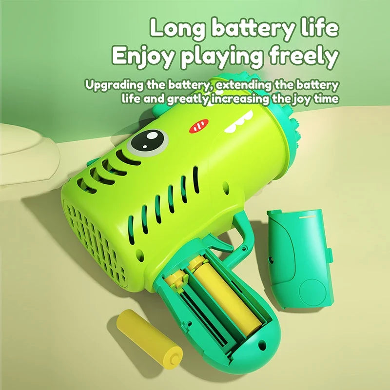 CowLost | product_id-childrens-dinosaur-bubble-gun-toy-outdoor-wedding-game-35-hole-no-battery-no-bubble-water |5