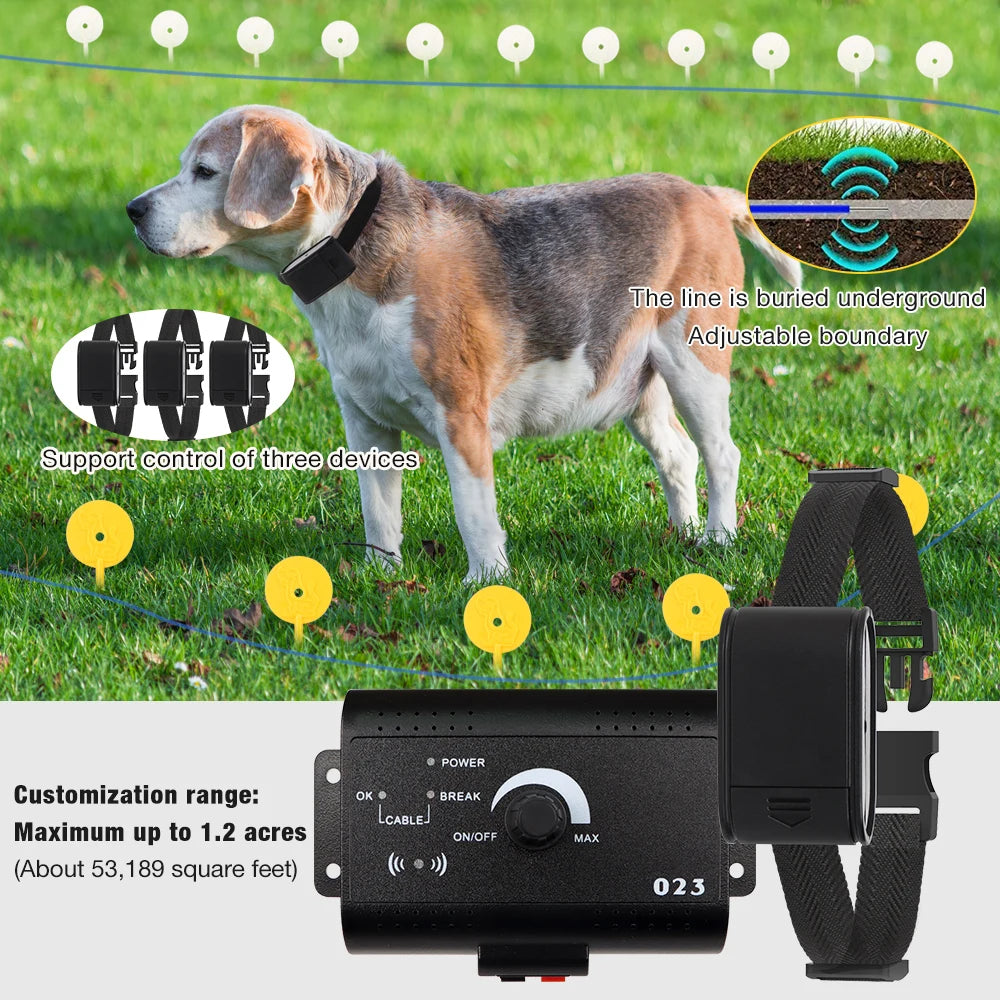 HT-023 Rechargeable Electronic Dog Fence & Training Collar System