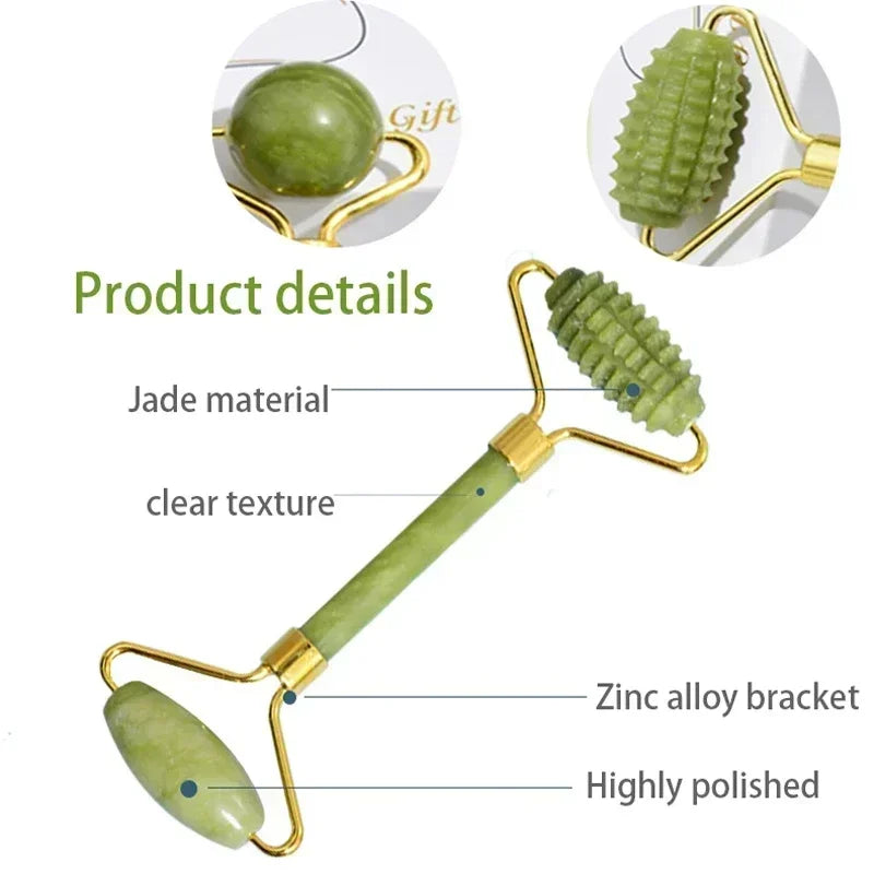 CowLost | natural-jade-roller-face-gua-sha-natural-stone-body-neck-massager |3
