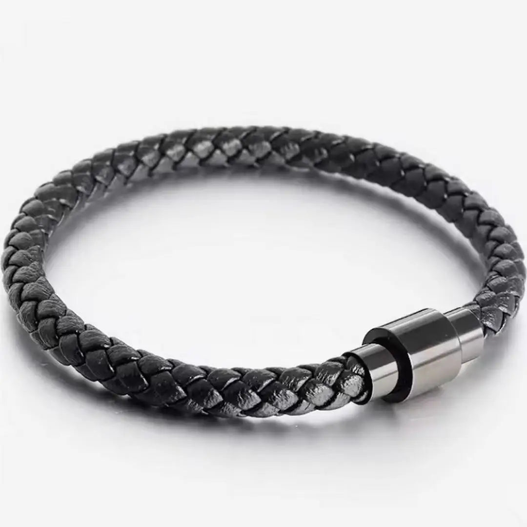 Leather Braid Bracelet Unisex Autumn Winter Fashion Accessories Gift