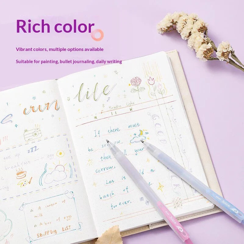 CowLost | product_id-pilot-juice-0-5mm-fine-gel-pens-soft-pastel-vintage-classics-clear-barrel-for-writing-illustration |5